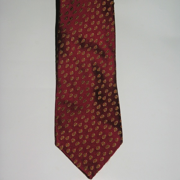 $271 Charvet Men Charvet Classic Length Wide Width Red Silk Tie